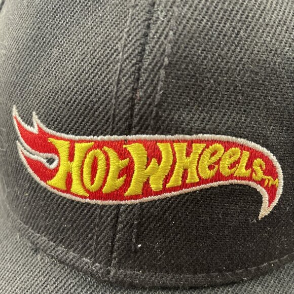 Hot Wheels Hat Cap Men’s Strap Back  Black Embroidered Baseball by Open Road - Picture 6 of 8